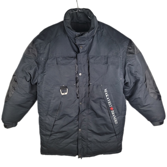 MAKAVELI BRANDED by TUPAC SHAKUR | down feather fill parka winter jacket - Picture 1 of 11
